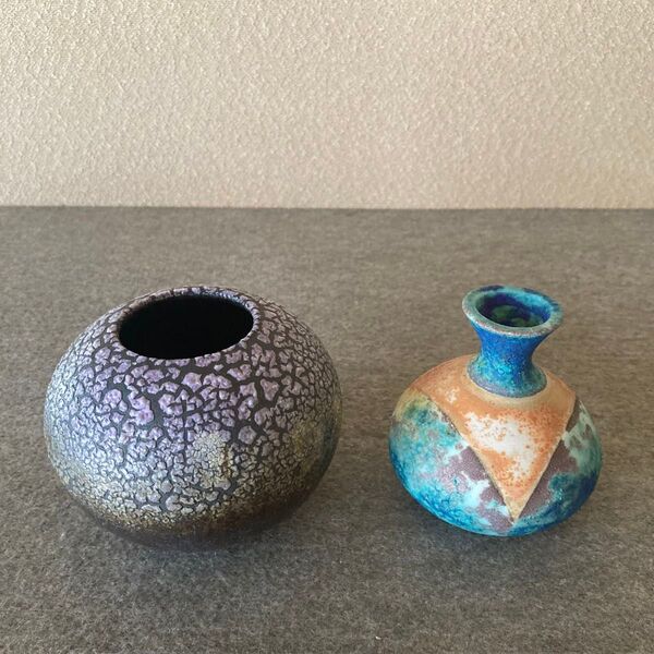 単品購入可 壷 壺 陶器 陶芸 小壷 一輪挿し 焼物 手作り オリエント 発掘品