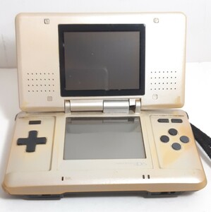 【ジャンク】任天堂　初代　DS　プラチナシルバー　充電器付属　Nintendo DS　NTR-001