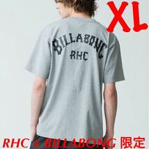 RHC × BILLABONG Logo Tee【XLサイズ】ロゴティー 半袖Tシャツ グレー 灰色 ビラボン RHCロンハーマン別注 バックロゴ ポケットT【新品】_画像1