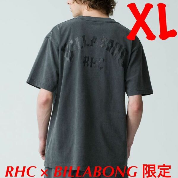 RHC × BILLABONG Logo Tee【XLサイズ】ロゴティー 半袖Tシャツ ブラック 黒 ビラボン RHCロンハーマン別注 バックロゴ ポケットT【新品】