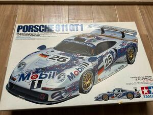 タミヤ製　ポルシェ911GT1 社外デカール使用品　組み立て途中品　ジャンク扱いで