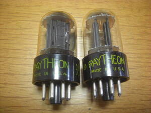 即決：6SN7GTB/Raytheon の2本セット