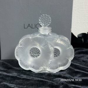 1000 иен ~ превосходный товар LALIQUE Rene *lalik редкий du*f правило 2.. цветок духи бутылка crystal стекло аромат бутылка бесплатная доставка 