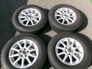 送料無料【zephyr】プレミオ、アリオン☆5.5J×14+45　PCD100-5穴☆BRIDGESTON　ＶＲＸ3　185/70R14☆4本//タイヤ＆ホイール招き　長野店