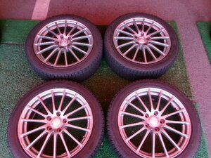 送料無料【ECOFORME】スバル　レガシィ☆7J×18+46　PCD100-5穴☆ブリヂストン VRX2 225/45R18☆4本[18インチ]タイヤ＆ホイール招き 長野店