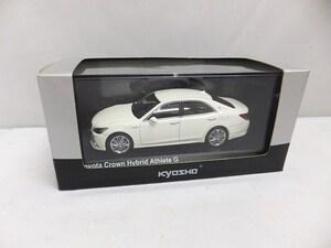 京商 KYOSHO 1/43 ミニカー トヨタ クラウン ハイブリッド アスリートG ホワイトパールクリスタルシャイン No.03645WP