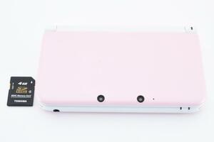 【G0311】ニンテンドー3DS LL ピンク×ホワイト FW:11.7