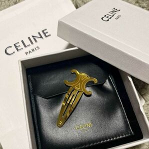 celine セリーヌ　ヘアピン　ゴールド