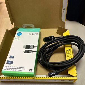 Belkin Mini DisplayPort to HDMIケーブル HDTV 4K 3.6m F2CD080BT12-A