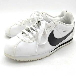 【中古】ナイキ CLASSIC CORTEZ LEATHER クラシック コルテッツ レザー スニーカー 25.5cm 807471-101 ユニセックス NIKE