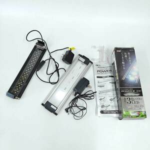 【中古】[2点セット] GEX ジェックス CLEAR LED クリアLED POWER III パワー３ 水作 LED ライトアップ 300 水槽 アクアリウム 照明