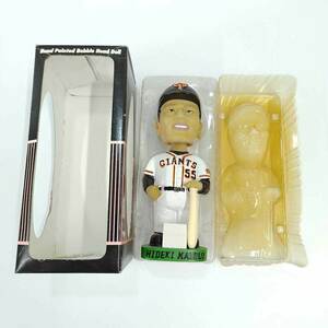 【中古】2002 東京ドーム 巨人公式戦 配布 バブルヘッド人形 ボブルヘッド #55 松井秀喜 読売 ジャイアンツ