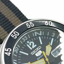 【中古】セイコー セイコー5 スポーツ ダイバーズ デイデイト 腕時計 7S36-01E0 メンズ SEIKO 自動巻_画像5