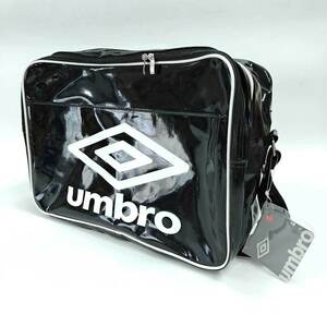 [ used ] Umbro enamel bag power kick black x white unisex UMBRO