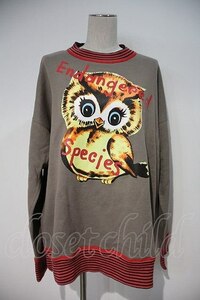 【USED】Vivienne Westwood / ENDANGERED SPECIES OWLスウェット ヴィヴィアンウエ-赤 【中古】 I-24-02-09-021-to-HD-ZI