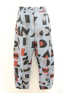 【USED】Vivienne Westwood / ALPHABET PRINT タックワイドデニムトラウザーズ ヴィヴィア-ー 【中古】 O-24-05-05-018-pa-YM-OS