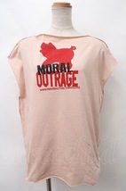 【USED】Vivienne Westwood / /MORAL OUTRAGEスクエアTシャツ 0S 薄ピンク 【中古】 Y-24-03-13-054-to-SZ-ZY_画像1