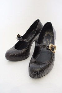 【USED】Vivienne Westwood×Melissa / Crocoシューズ JPN24cm ブラウン 【中古】 O-24-03-24-031-sh-IG-OS