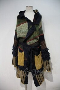 【USED】Vivienne Westwood MAN / SPECIAL KNITガウン グリーンXネイビーxブラウン 【中古】 I-24-02-09-029-co-HD-ZI