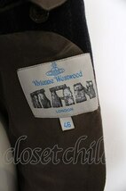 【USED】Vivienne Westwood MAN / クレイジーストライプウールシングルコート 46 ネイビー 【中古】 O-23-10-29-037-co-YM-ZI_画像3