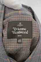 【USED】Vivienne Westwood MAN / ミックスチェックウエスタンシャツ 46 ライトグレーｘベージュ 【中古】 O-24-04-21-004-bl-YM-OS_画像6