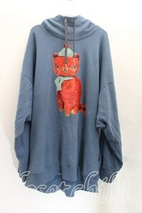 【USED】Vivienne Westwood MAN / CHILDHOOD KITTY CATフーディヴィヴィアンウエストウッド 46 青 【中古】 H-24-04-28-080-to-OD-ZH