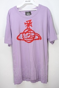 [USED]Vivienne Westwood MAN / свет signature футболка Vivienne Westwood лиловый [ б/у ] S-24-05-01-019-ts-UT-ZS
