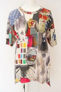 【USED】Vivienne Westwood / TS/MOODBOARD PRINT Tシャツ02 パターン 【中古】 O-24-03-24-036-ts-YM-OS