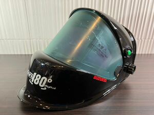 E/1016 美品 通電OK SUZUKID 溶接面 アイボーグ180 °デジタル EB-300PWD ヘルメット 