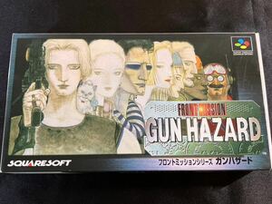 A/1218 beautiful goods front mission series gun hazard Super Famicom soft box, instructions attaching SFC SNES