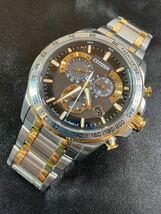 E/1202 美品 稼動品 CITIZEN ECO DRIVE シチズン エコドライブ 腕時計 _画像1