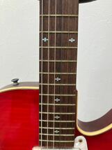 E/1223 希少 TUNE Guitar Technology TGX-823 レッド ハードケース付き_画像3