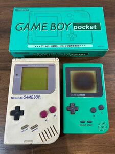 A/1426 通電OK Nintendo ゲームボーイ&ゲームボーイポケット グリーン GAMEBOY 任天堂 ニンテンドー 