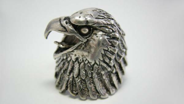 G&S USA 80s ヴィンテージ イーグル リング ビンテージ バイカーリング VINTAGE EAGLE BIKER RING デッドストック インディアン