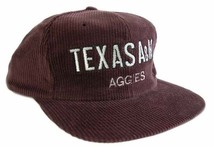 NCAA テキサス A&M大学 AGGIES 90s VINTAGE デッドストック ヴィンテージ スナップバック キャップ CAP SNAPBACK コーデュロイ アギーズ_画像2