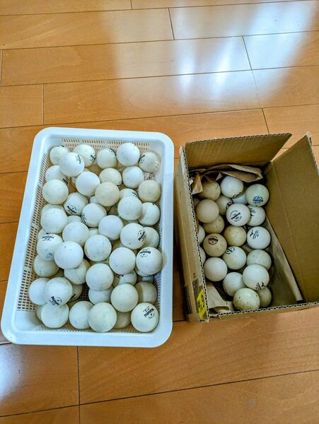 卓球トレーニングボール　ｊトップ　９５個　他社ボール　２１個　合計116個　 ホワイト ピンポン玉　卓球　Nittaku