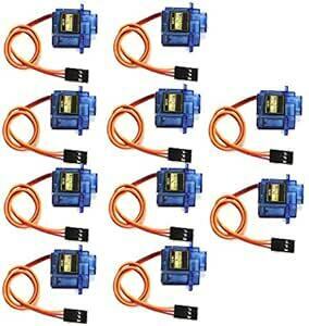 WINGONEER 10 piece SG90 Mini analogue gear micro servo 9g,RC airplane helicopter 