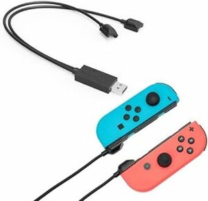 Joy-Con充電器 Switch ジョイコン Joy-Con 充電 ケーブル 急速充電 Nintendo Switch用 充電ケ