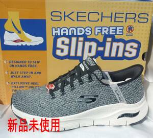 新品28cm（27.5cm相当）★スケッチャーズ SKECHERS スリップインズ脱ぎ履き簡単メンズ スニーカー/232454-wbk 