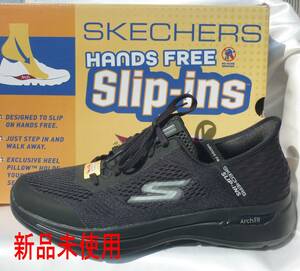  большой размер 29cm(28.5cm соответствует ) Skechers GO WALK slip in z.. надеть обувь простой мужской спортивные туфли чёрный /216258/BBK