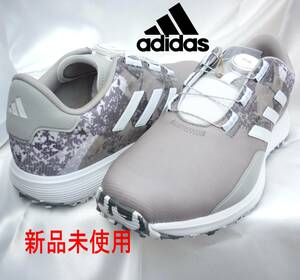 新品26cm★アディダス adidas　S2G SL BOA 23メンズ ゴルフシューズ 幅広GV9415グレー軽量防水アッパー