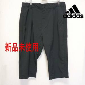 新品L ★アディダス adidas 黒エアロレディー ウーヴン3/4パンツ/七分丈パンツ/ルーズフィット