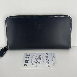 革蛸　ラウンドジップウォレット　TYPE-U 長財布　ブラック/ホワイトステッチ　正規品　新品　未使用品