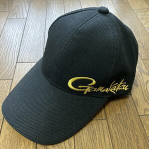 ■未使用品（非売品）シンプルなデザイン■ がまかつ（Gamakatsu） 帽子 メッシュキャップ ポリエステル100% ブラックの画像1