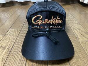 # simple . design # Gamakatsu (Gamakatsu) fishing cap ( badge ):GM-9323 black nylon 100% size free 