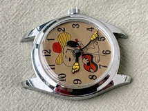 ■1970年代 SNOOPY スヌーピー■手巻式腕時計■稼働品　スイスムーブ　香港製　ビンテージ_画像2