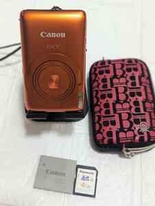 ☆稼働品☆Canon IXY 400F キヤノン イクシー コンパクトデジタルカメラ オレンジ PC1472 /1円〜