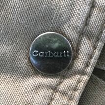 送料込 Carhartt 6P ショートパンツ ウェスト平置き35cmほど 茶系 USED カーハート ハーフパンツ カーゴパンツ 短パン アメカジ 古着_画像8