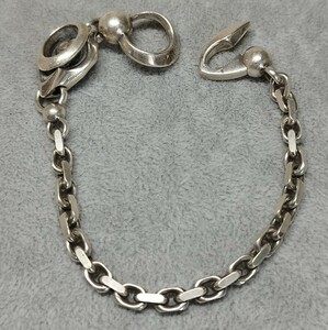 M's collection ブレスレット Silver925 シルバー 太角 アクセサリー チェーン ヴィンテージ 鎖