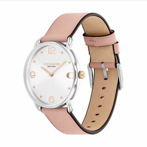 腕時計 コーチ　COACH エリオット 36mm TT(SS/RG) シルバーホワイトサンレイダイヤル ブラッシュレザーストラップ